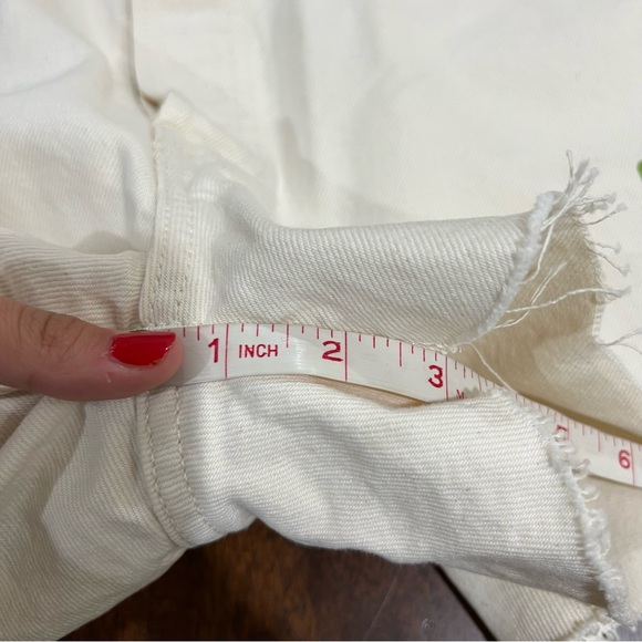 Levi’s 501 Give Me Butterflies High Rise Cut Off Denim Shorts Size 34 - Picture 10 of 10